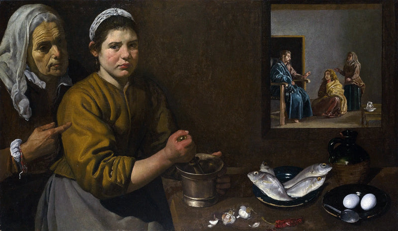 Chrystus w domu Marty i Marii - Diego Velázquez