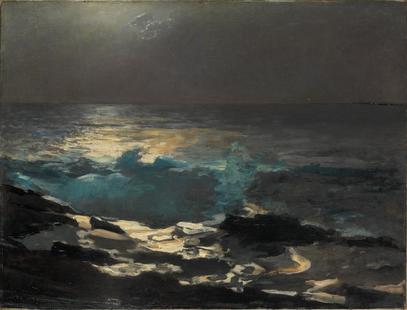 Clair de lune, lumière de l'île de bois - Winslow Homer
