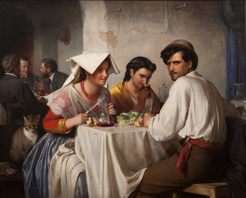 W rzymskiej Osterii - Carl Heinrich Bloch