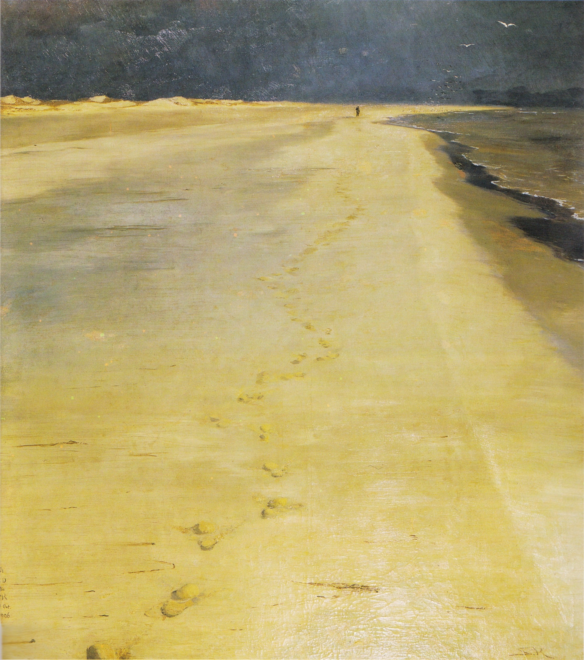 Z plaży Sønderstrand w Skagen. - Peder Severin Krøyer