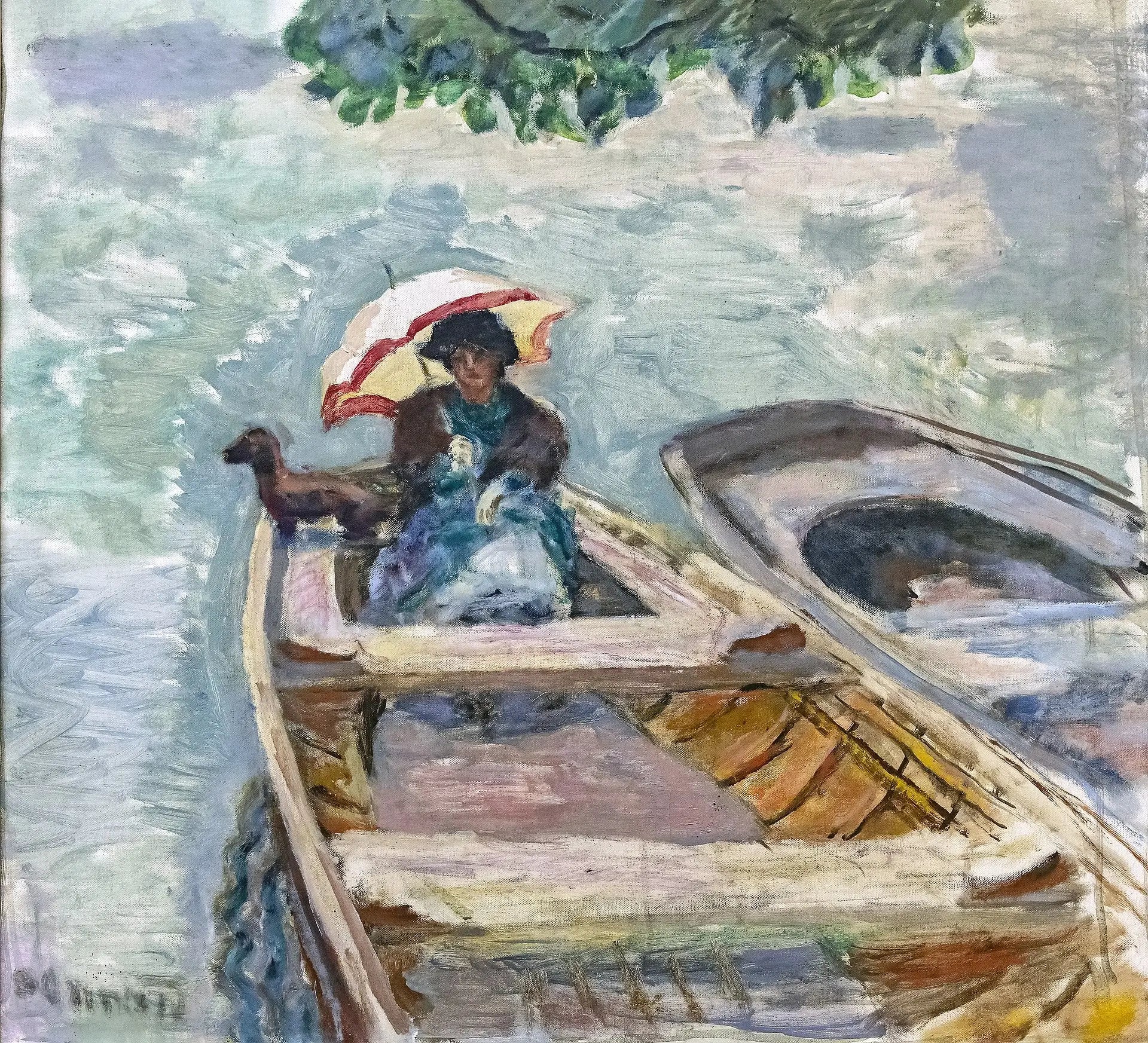 Reproduction du tableau « En bateau - Pierre Bonnard » par Alpha Reproduction en peinture à l’huile