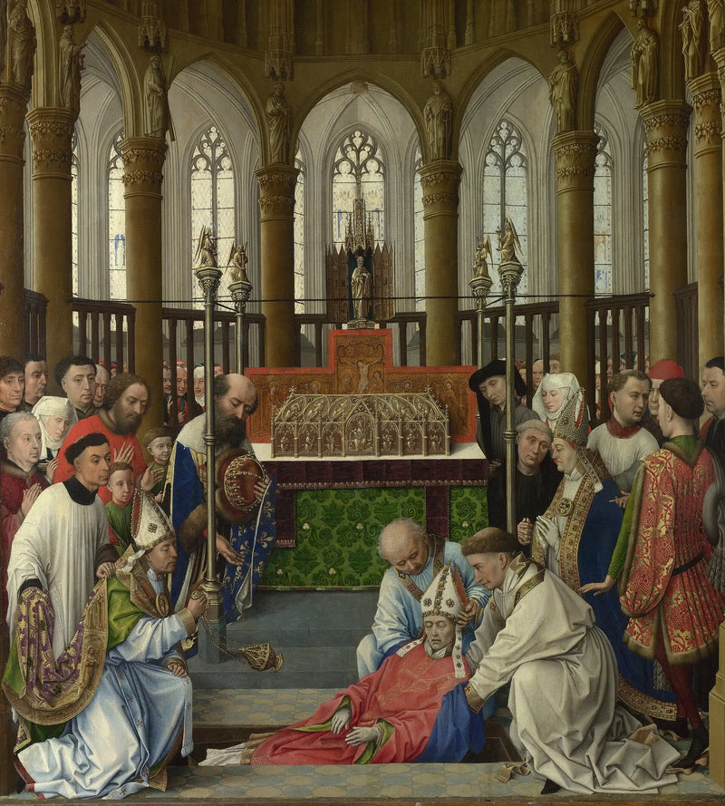 Ekshumacja świętego Huberta - Rogier van der Weyden