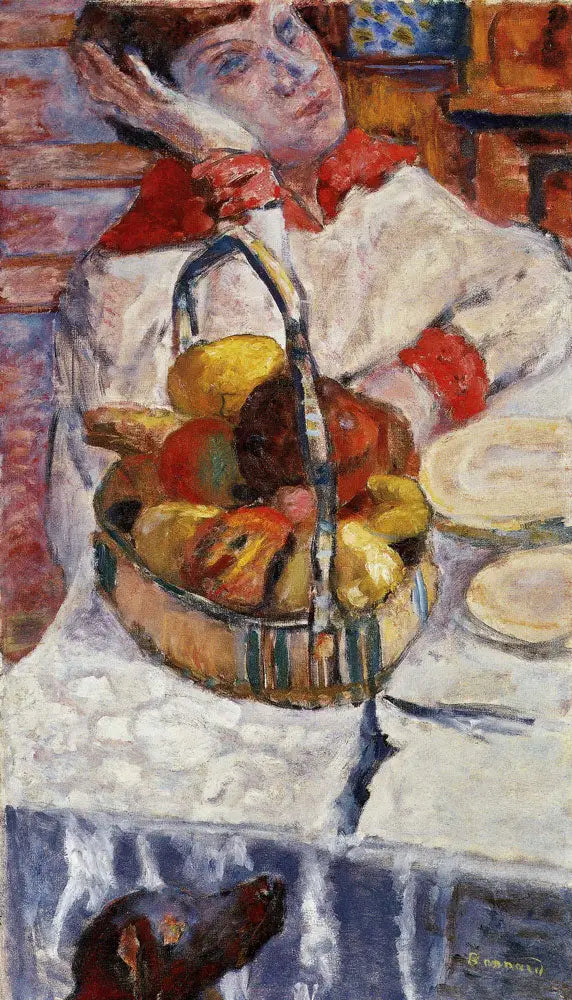 Kobieta z koszem owoców - Pierre Bonnard