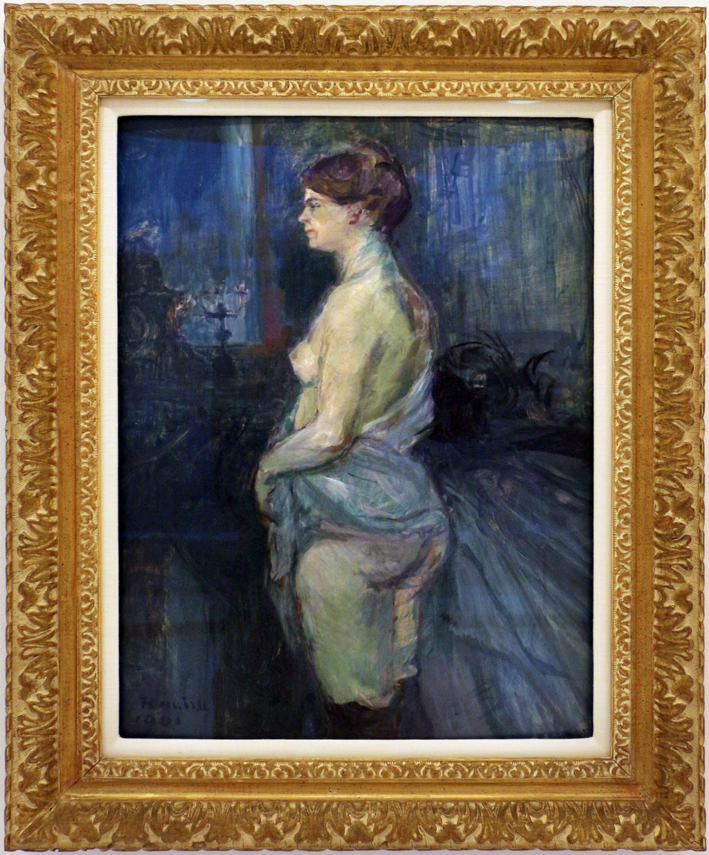 Kobieta podwijająca swoją koszulę - Henri de Toulouse-Lautrec