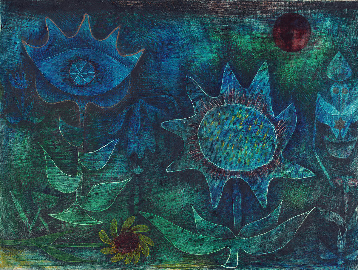 Kwiaty w nocy - Paul Klee