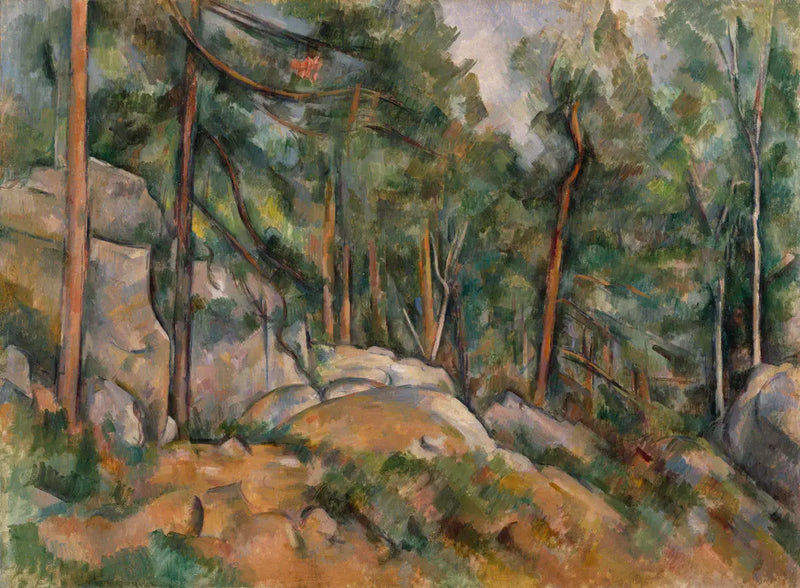 Wnętrze lasu - Paul Cézanne