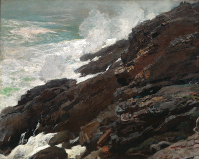 Haute Falaise, Côte du Maine - Winslow Homer