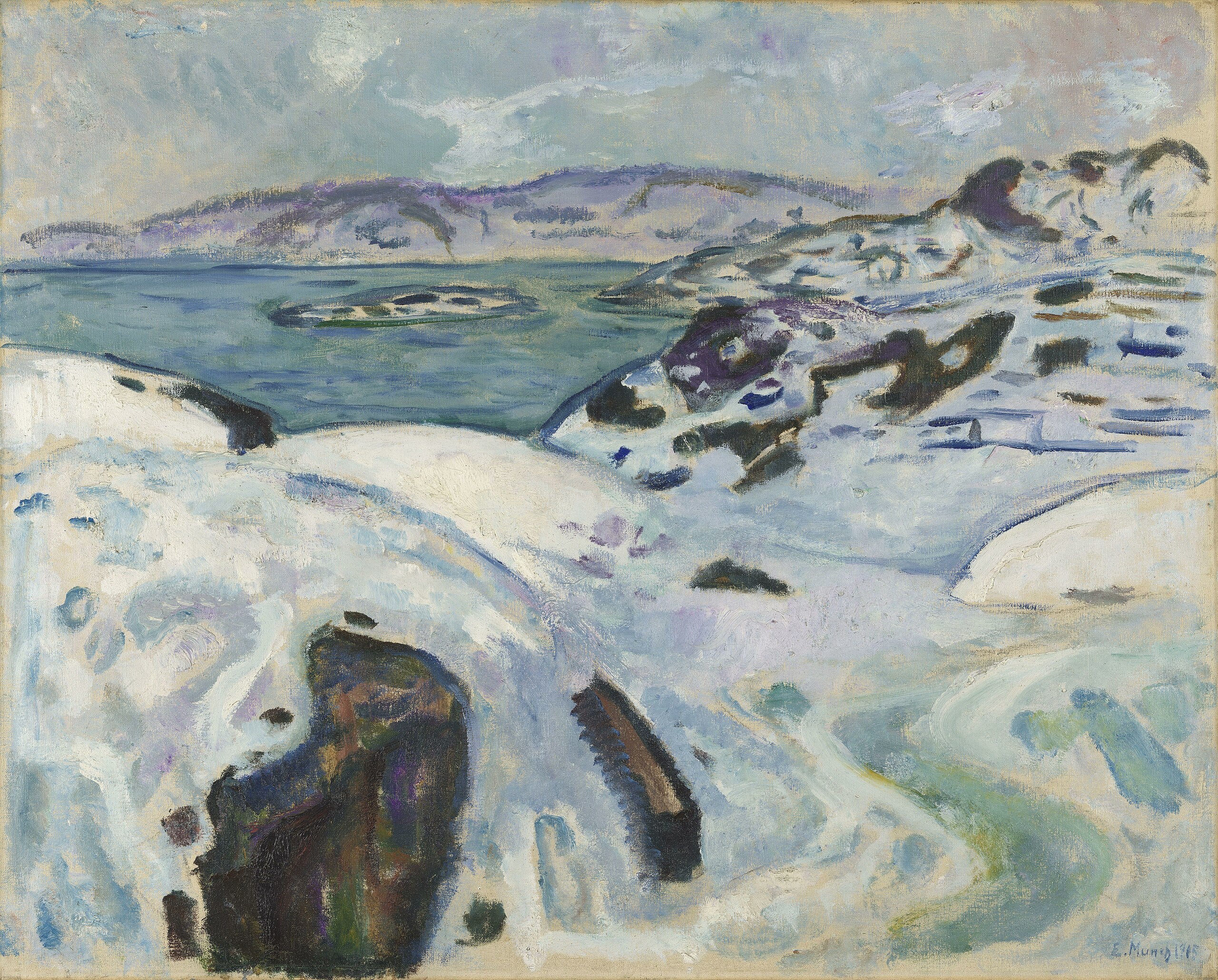 Zima na wybrzeżu - Edvard Munch