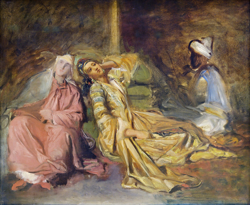 Wnętrze haremu - Théodore Chassériau