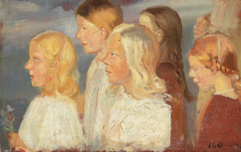 Młode dziewczyny ze Skagen. - Anna Ancher