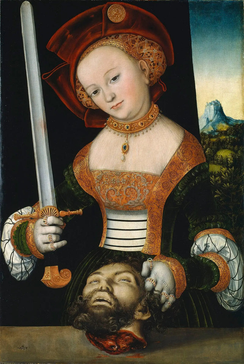 Judith z głową Holofernesa - Lucas Cranach Starszy