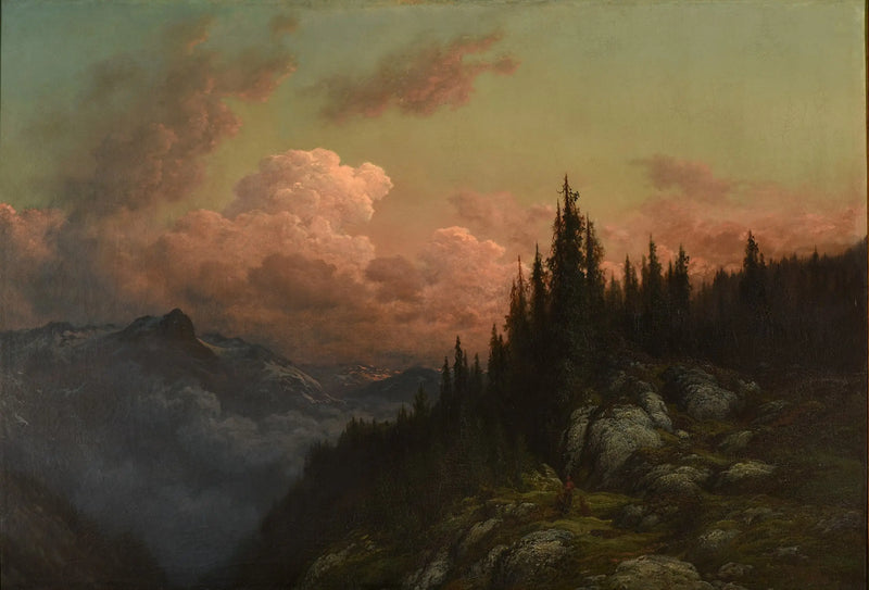 Świt - wspomnienie Alp - Gustave Doré