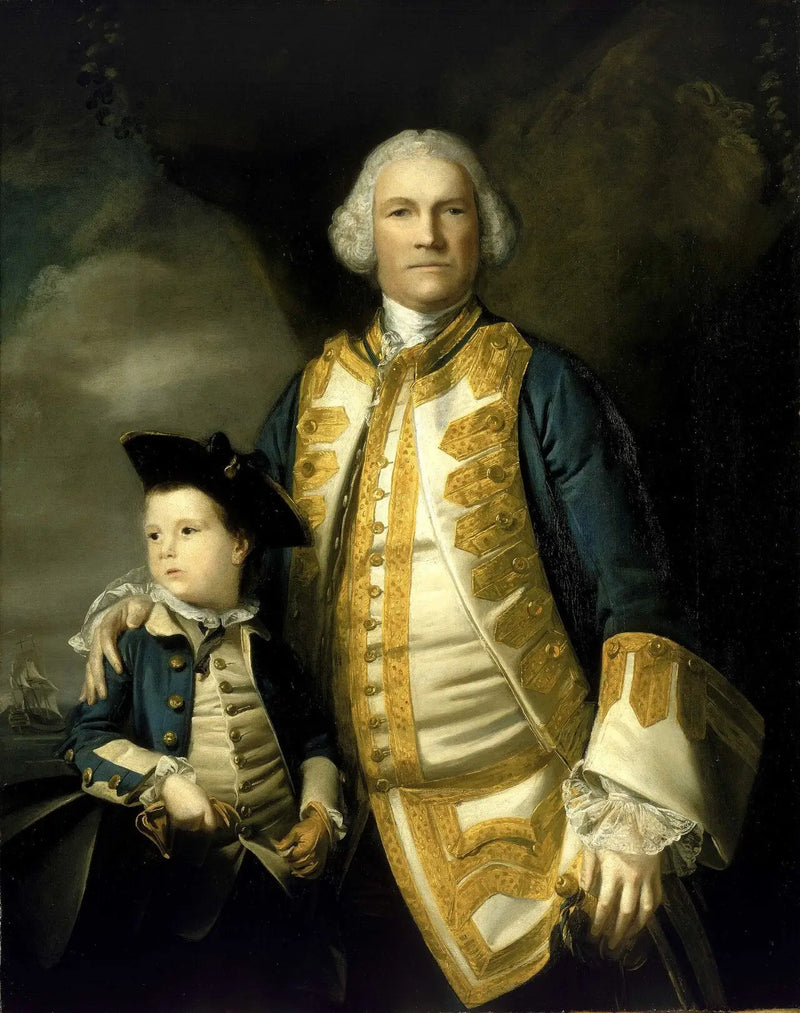 Admirał Francis Holburne, 1704-1771, i jego syn, Sir Francis, 4. baronet, 1752-1820 - Joshua Reynolds