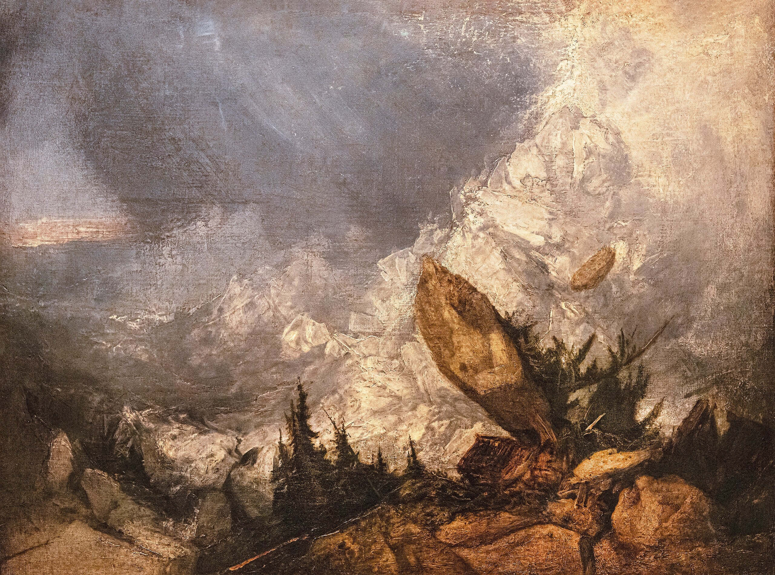 Upadek lawiny w Grisonach - J. M. W. Turner
