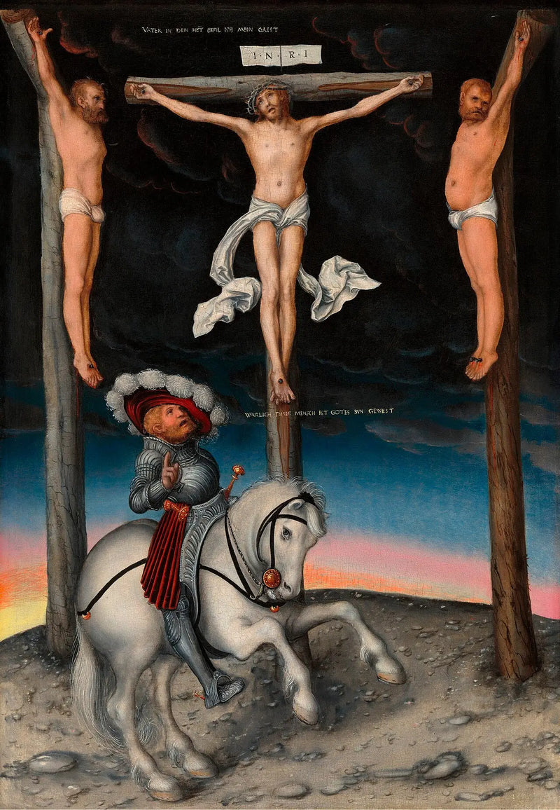 Ukrzyżowanie z nawróceniem setnika - Lucas Cranach Starszy
