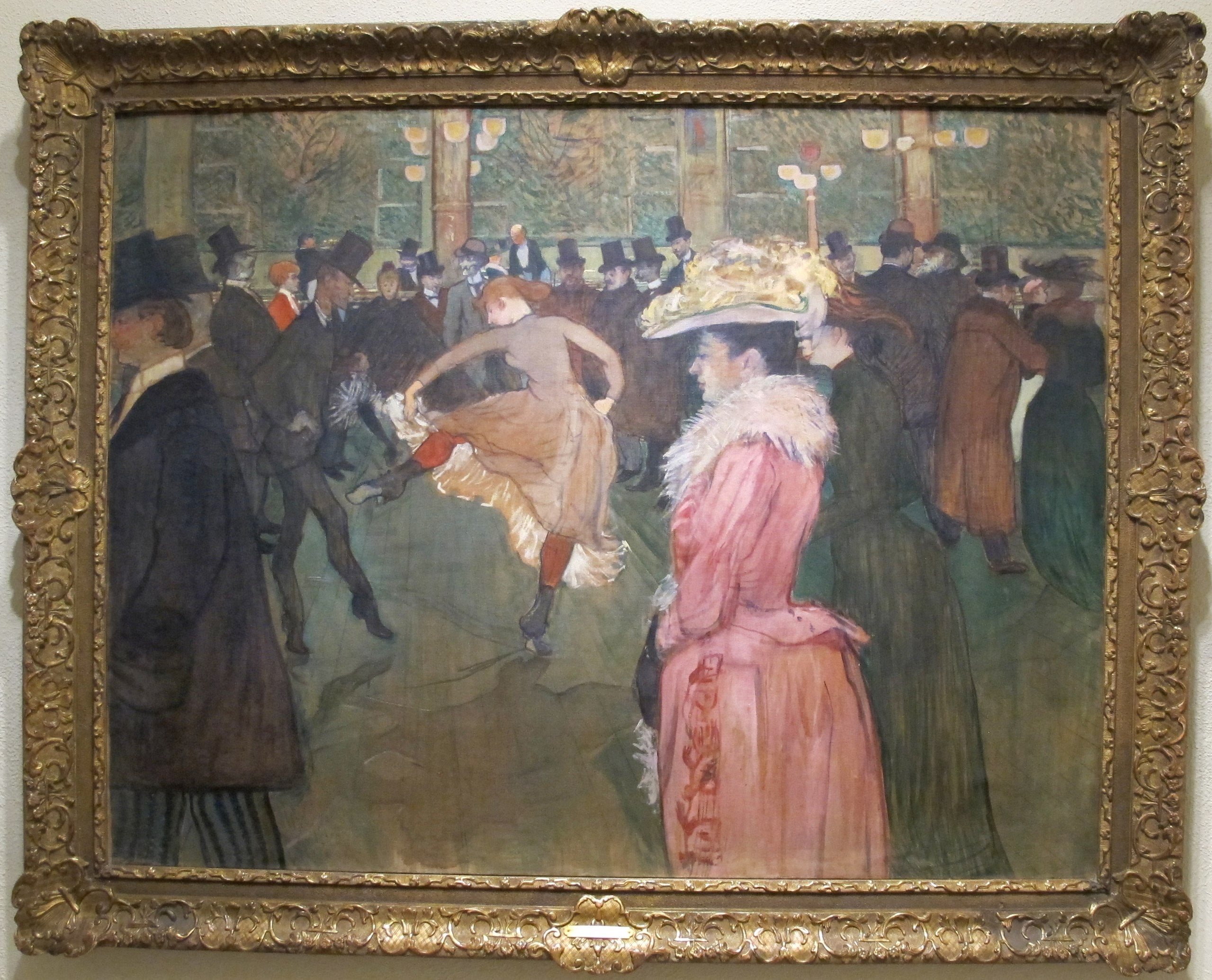 Taniec w Moulin-Rouge - Henri de Toulouse-Lautrec