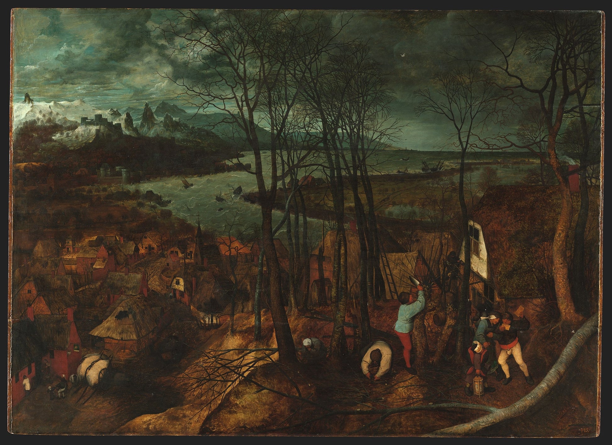 Ciemny dzień - Pieter Brueghel Starszy