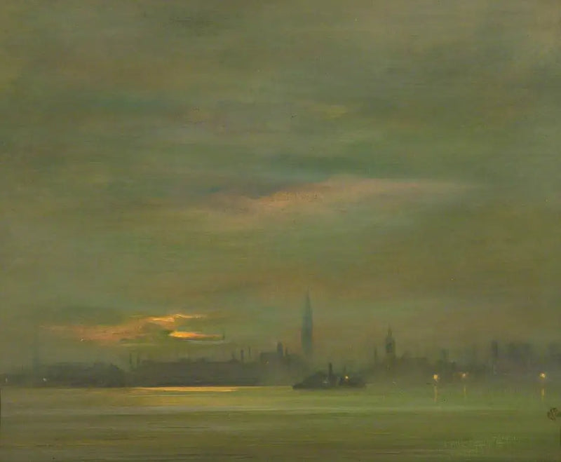 Tamiza, wieczorem - James Abbott McNeill Whistler