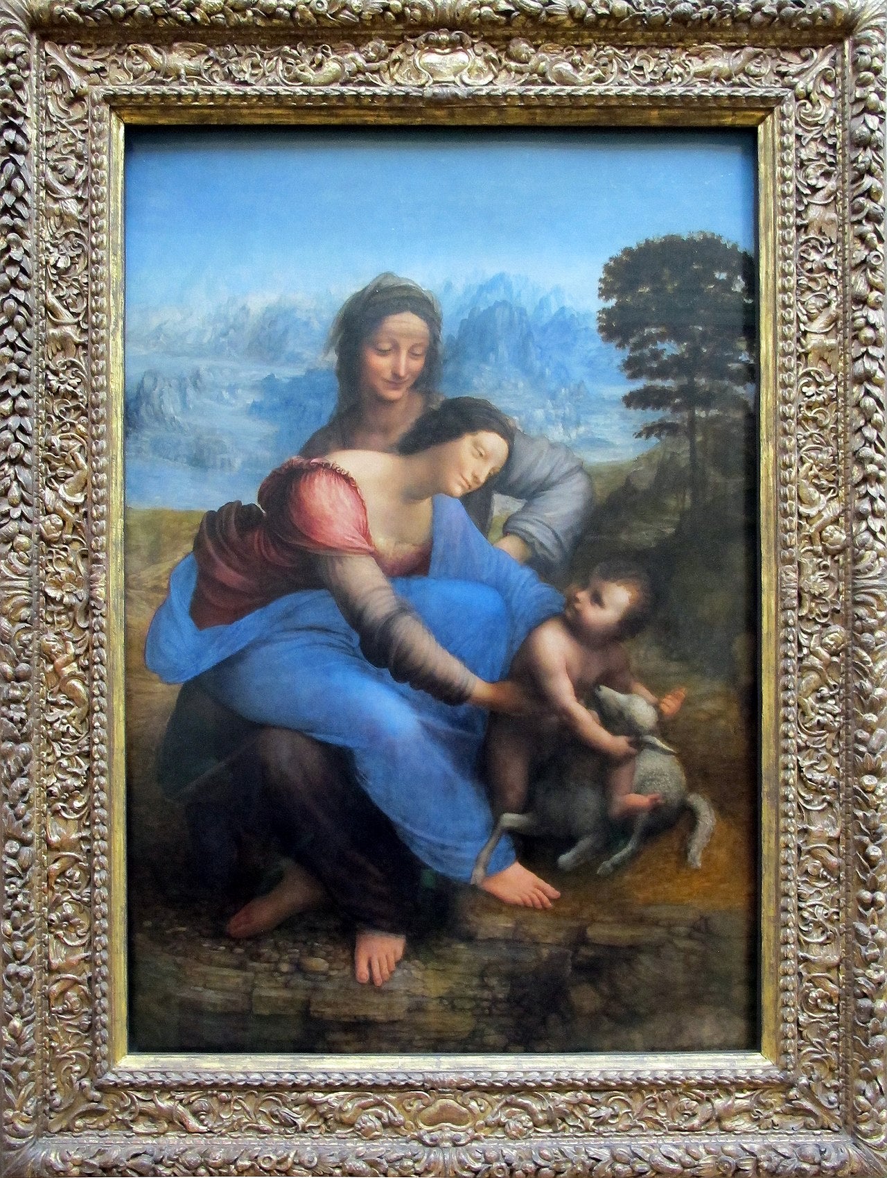Madonna, Dzieciątko Jezus i święta Anna - Leonardo da Vinci