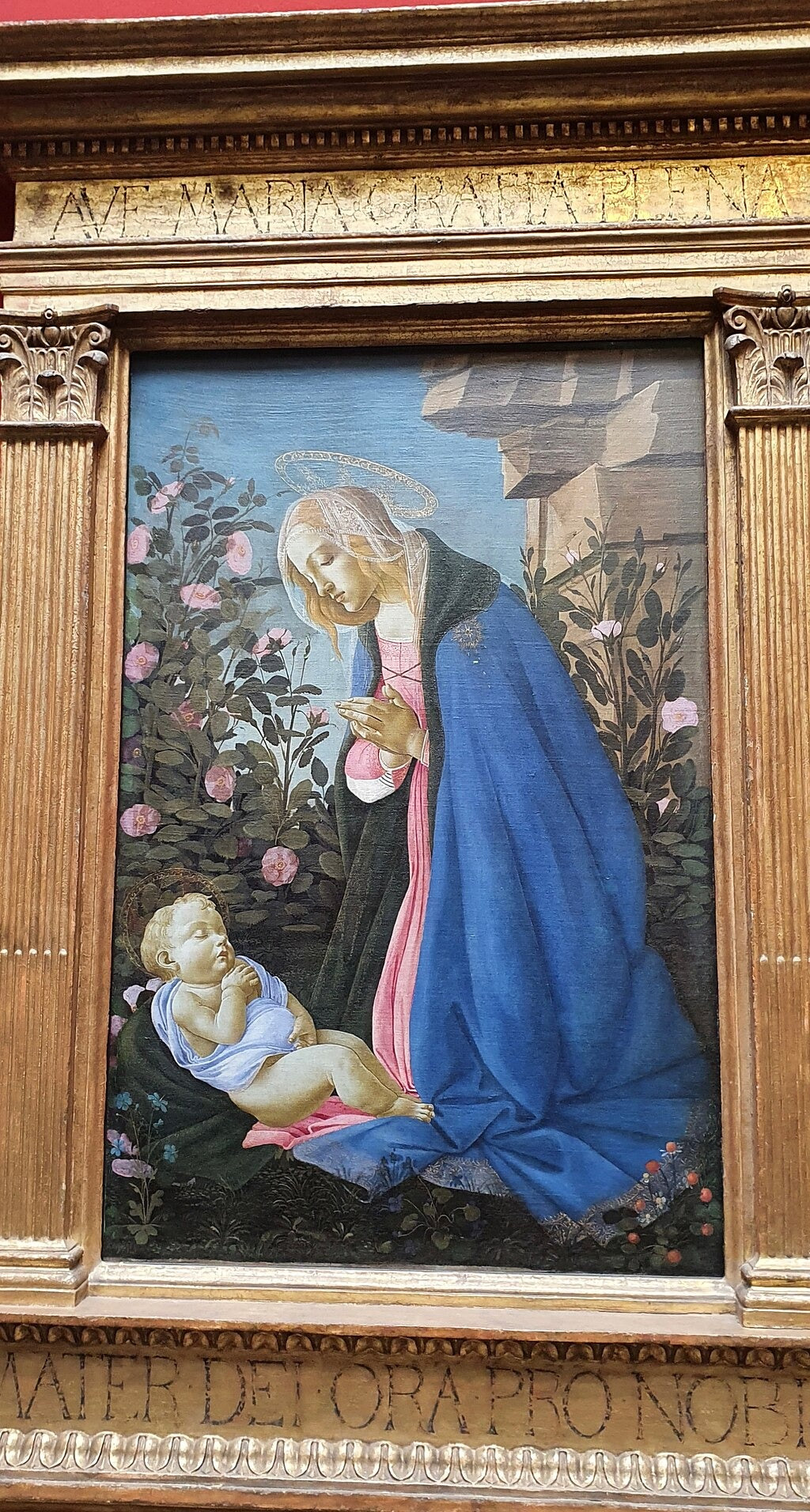 Madonna adorująca śpiącego Dzieciątka Jezus - Sandro Botticelli
