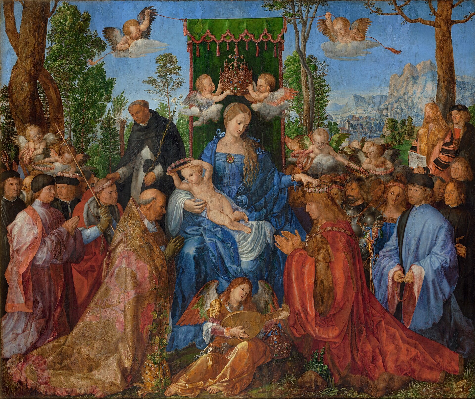 Dziewica z różańca - Albrecht Dürer