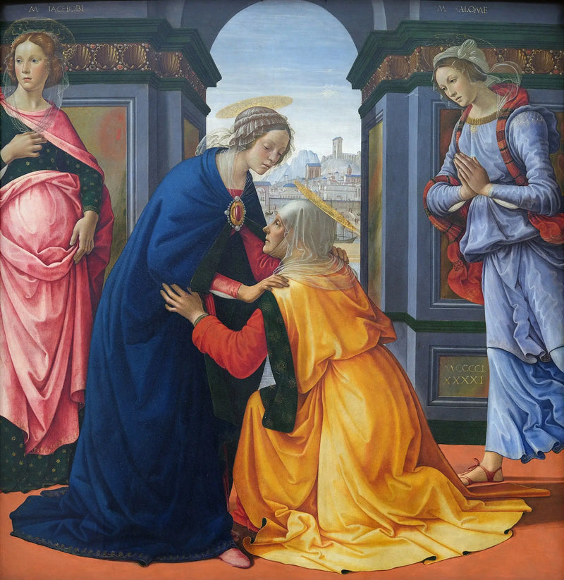 Zwiastowanie z Marią-Jakubą i Marią-Salome - Domenico Ghirlandaio