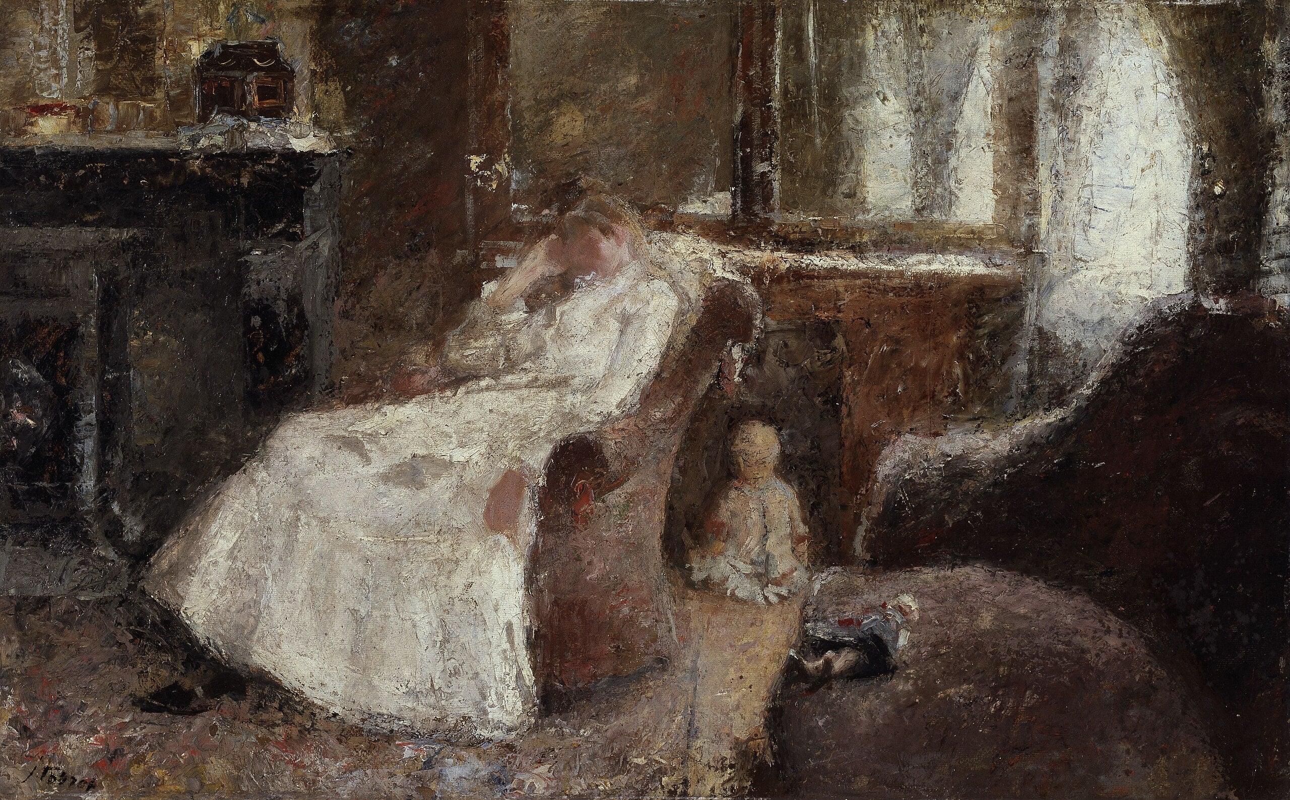 La dame en blanc - Jan Toorop - Alpha Reproduction