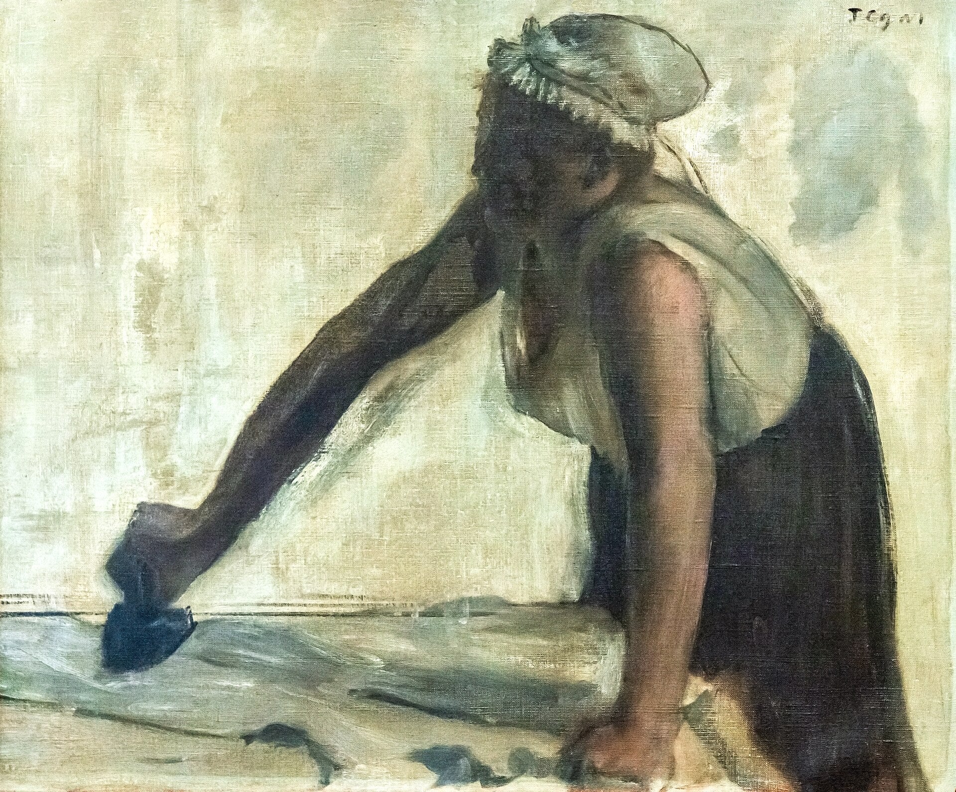Pracująca przy oknie - Edgar Degas