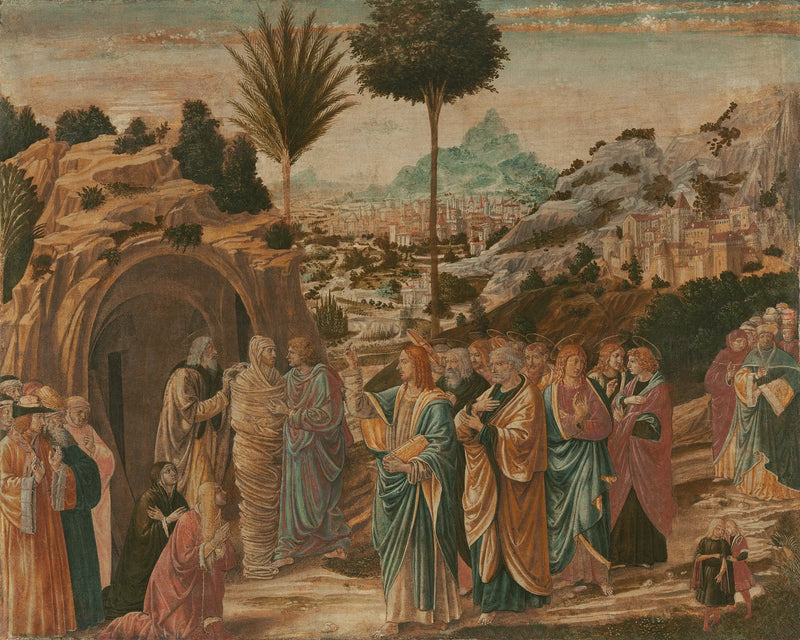 Zmartwychwstanie Łazarza - Benozzo Gozzoli