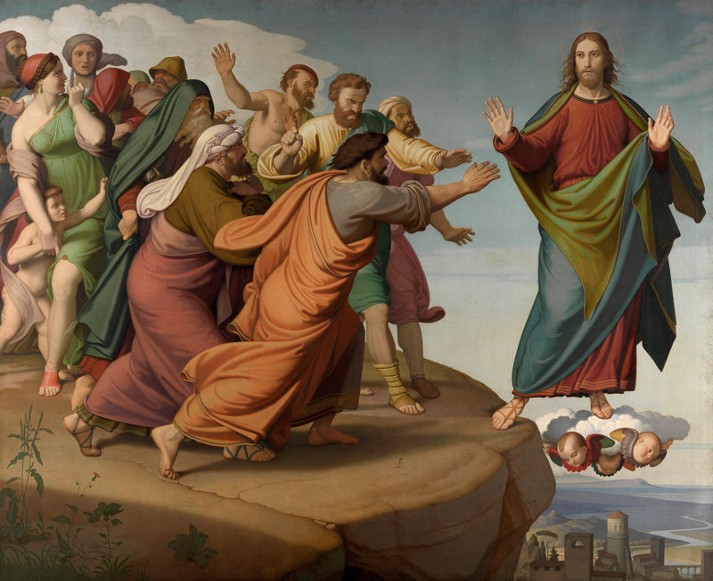 Chrystus ucieka od faryzeuszy - Johann Friedrich Overbeck