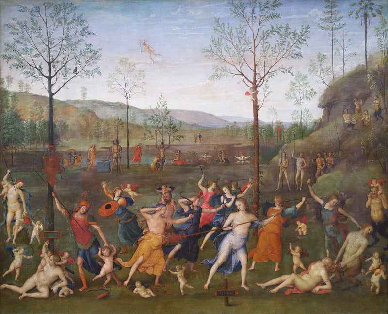 Bitwa miłości i czystości - Pietro Perugino
