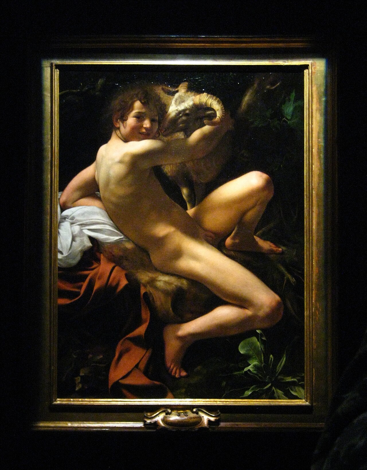 Młody Święty Jan Chrzciciel z baranem - Caravaggio