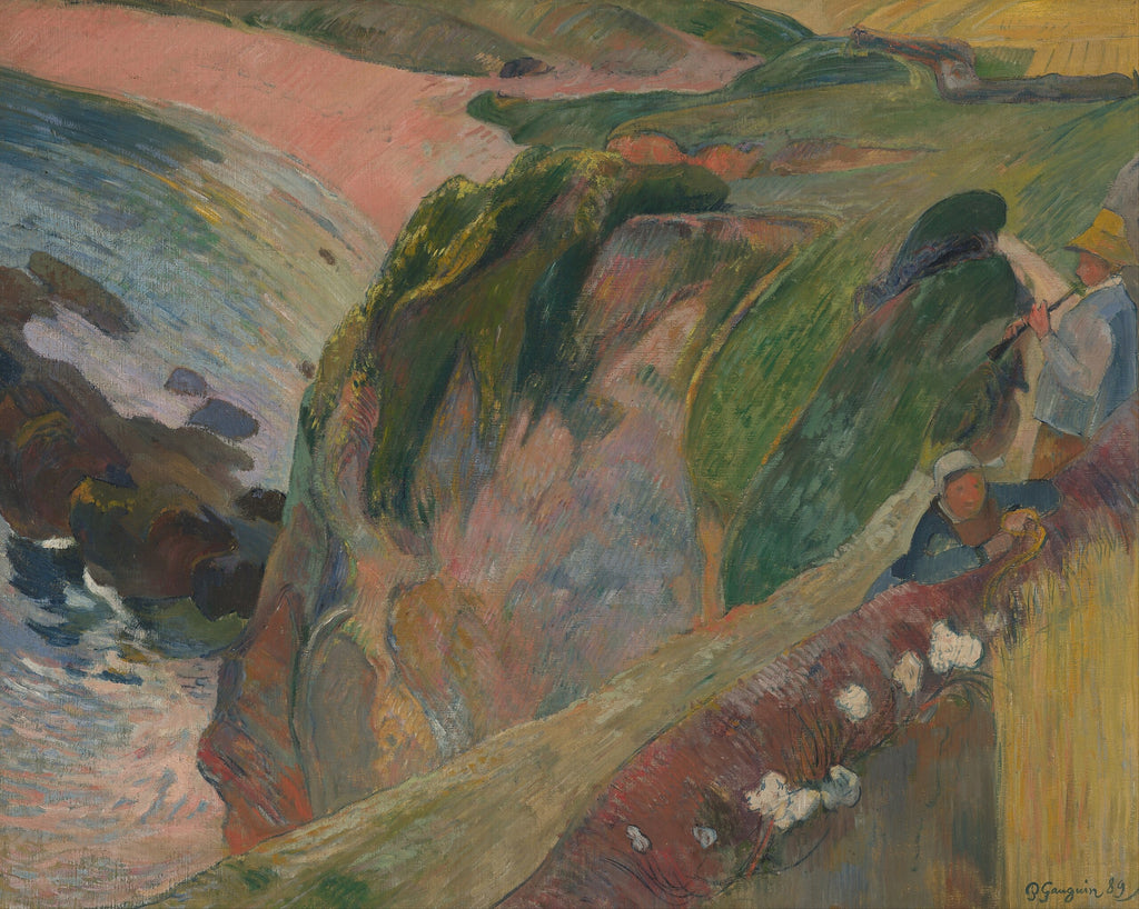 Gracz na fletni na klifie - Paul Gauguin