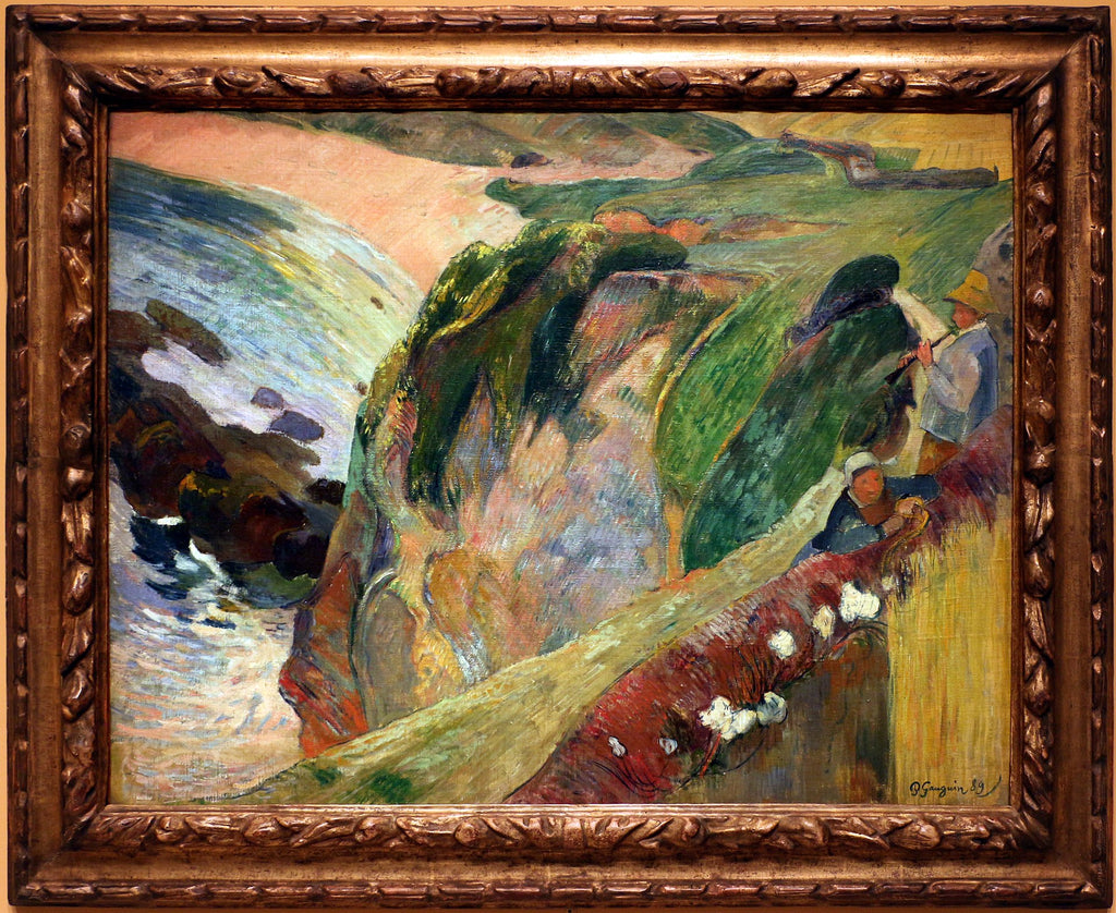 Gracz na fletni na klifie - Paul Gauguin