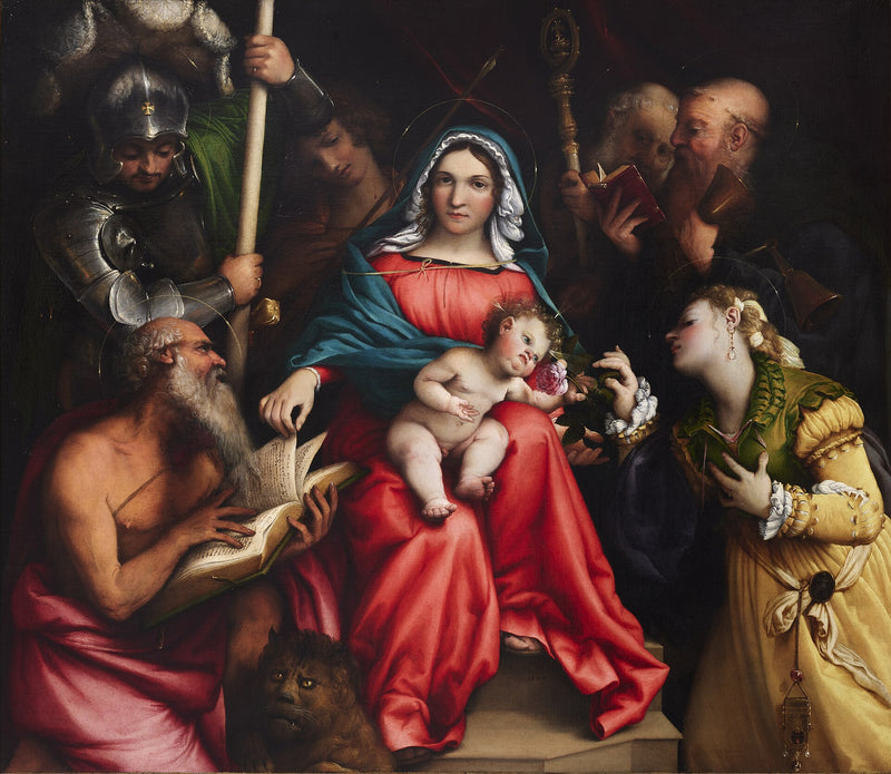 Mistyczne zaślubiny świętej Katarzyny (Lotto, Rzym) - Lorenzo Lotto