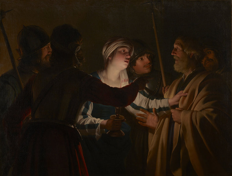 Wyrzeczenie się świętego Piotra - Gerrit van Honthorst