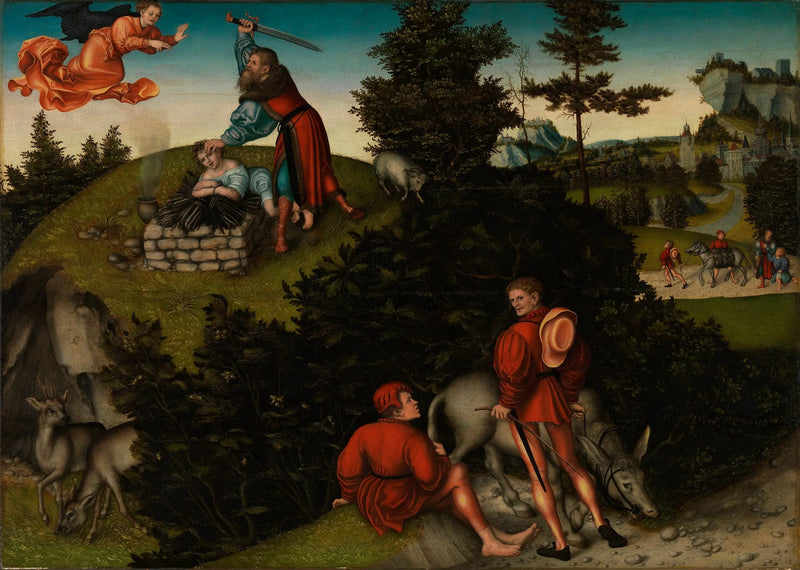 Ofiara Abrahama - Lucas Cranach Starszy