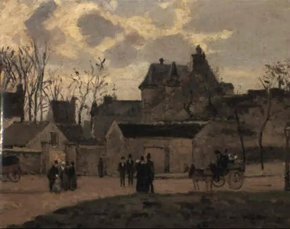 Trybunał w Pontoise, plac Saint-Louis - Camille Pissarro