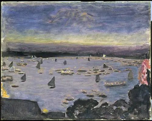 Korso z lampionami na Aussenalster w Hamburgu - Pierre Bonnard