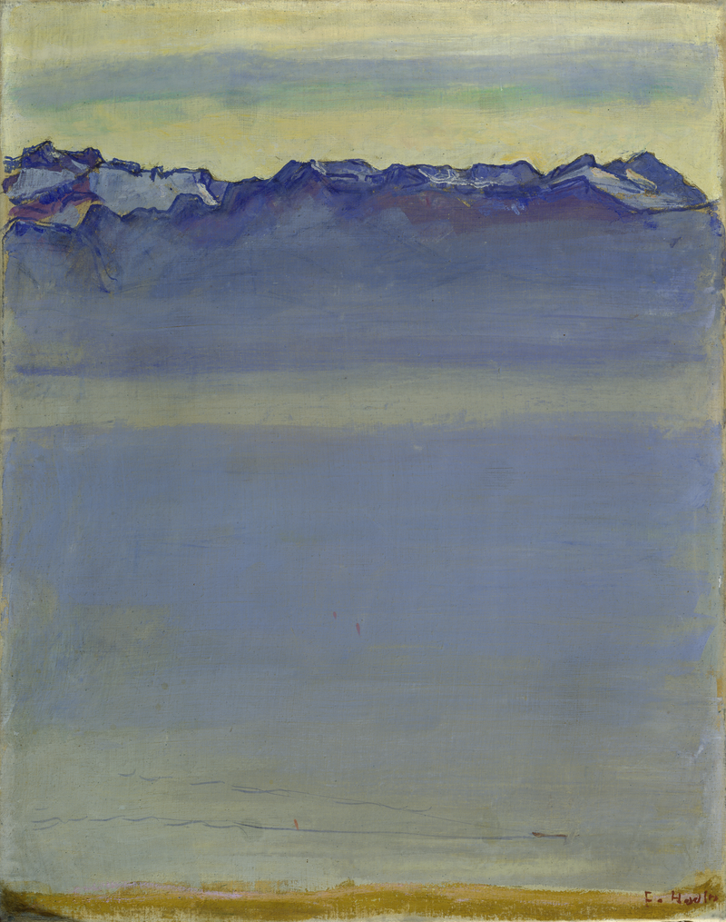 Jezioro Genewskie z Alpami Sabaudzkimi - Ferdinand Hodler