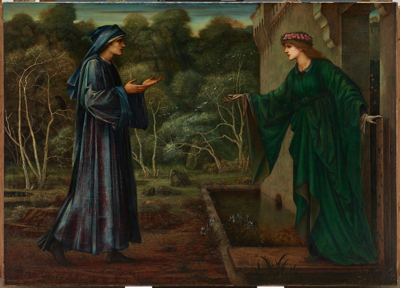 Pielgrzym przy bramie bezczynności - Edward Burne-Jones