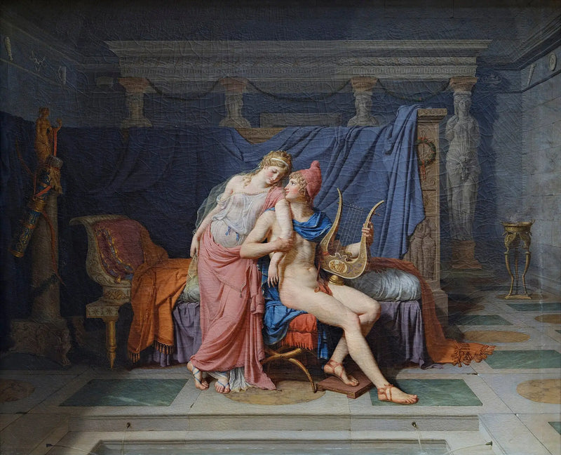 Miłości Paryża i Heleny - Jacques-Louis David