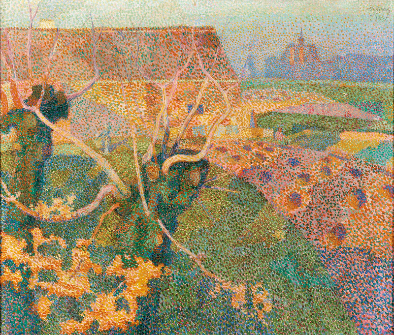 Dwa Wierzby (Słońce listopada) - Jan Toorop
