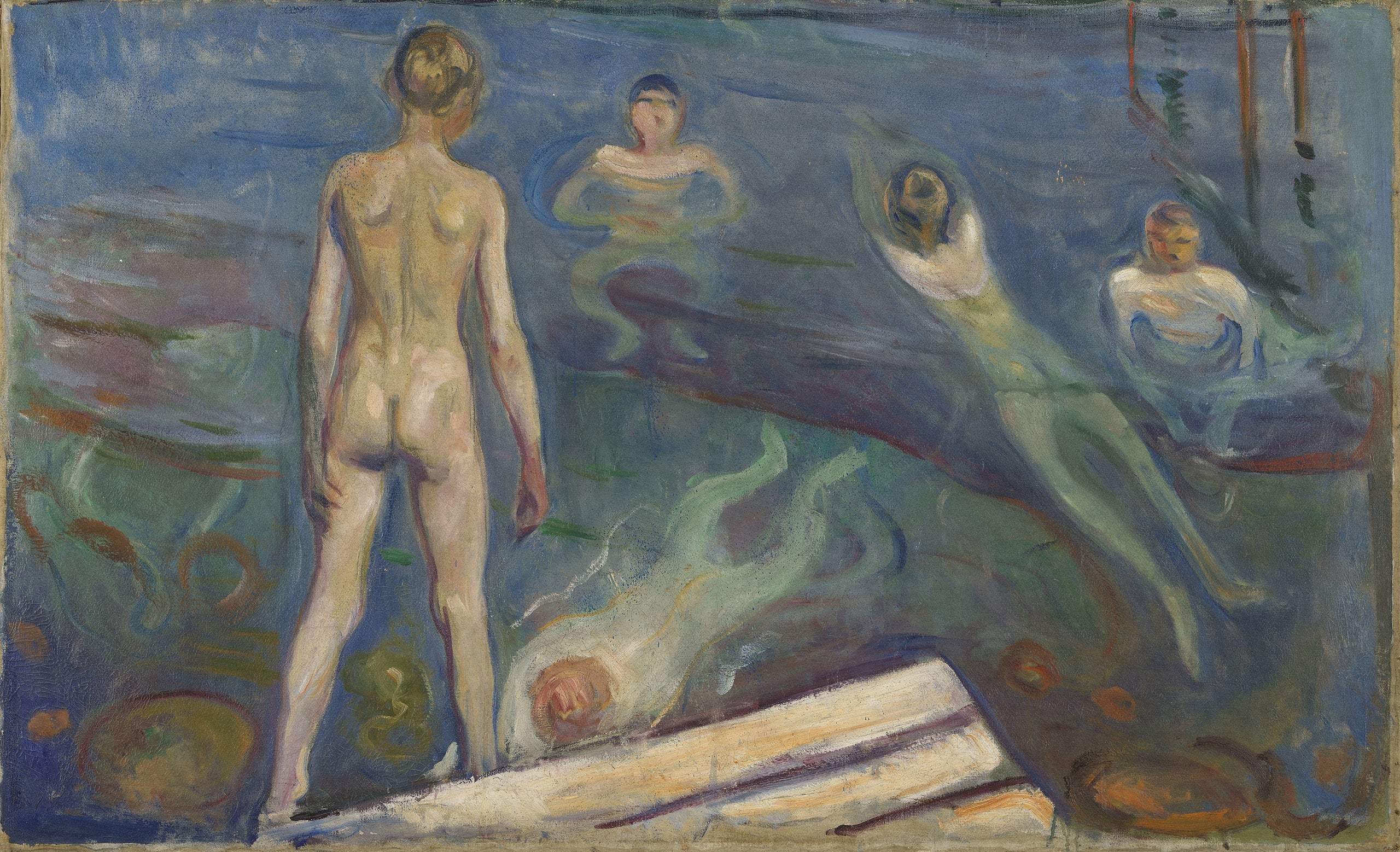 Chłopcy kąpiący się - Edvard Munch