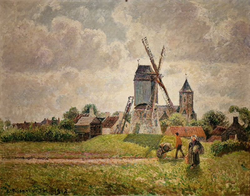 Stary młyn w Knokke - Camille Pissarro