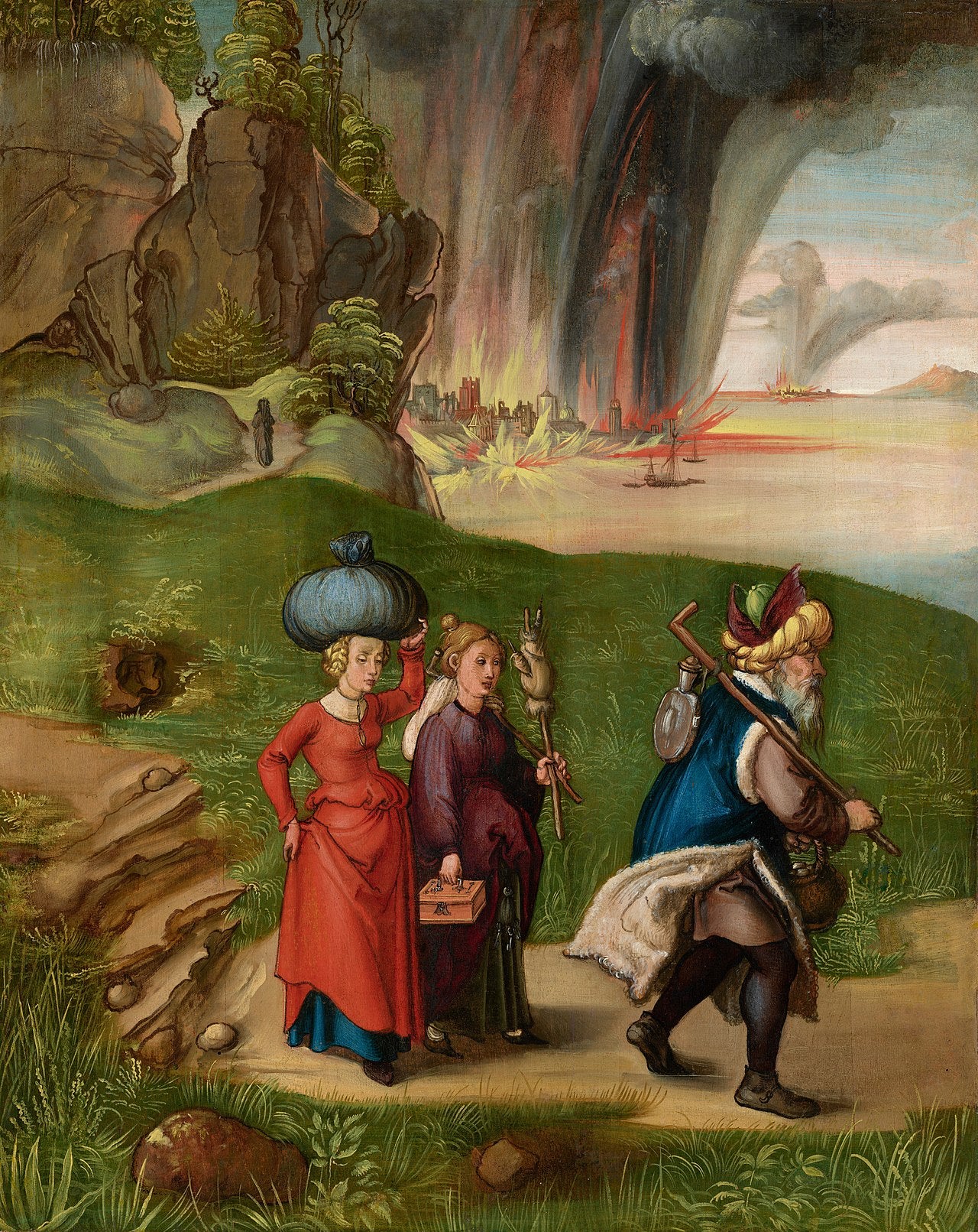 Lot i jego córki [revers] - Albrecht Dürer