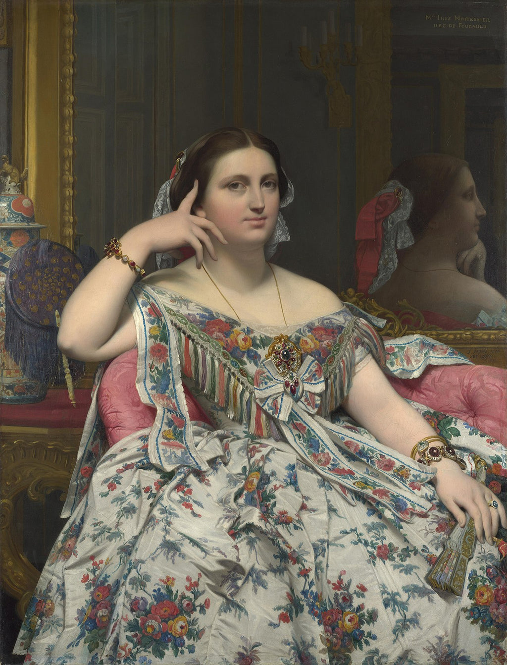Pani Moitessier - Jean-Auguste-Dominique Ingres