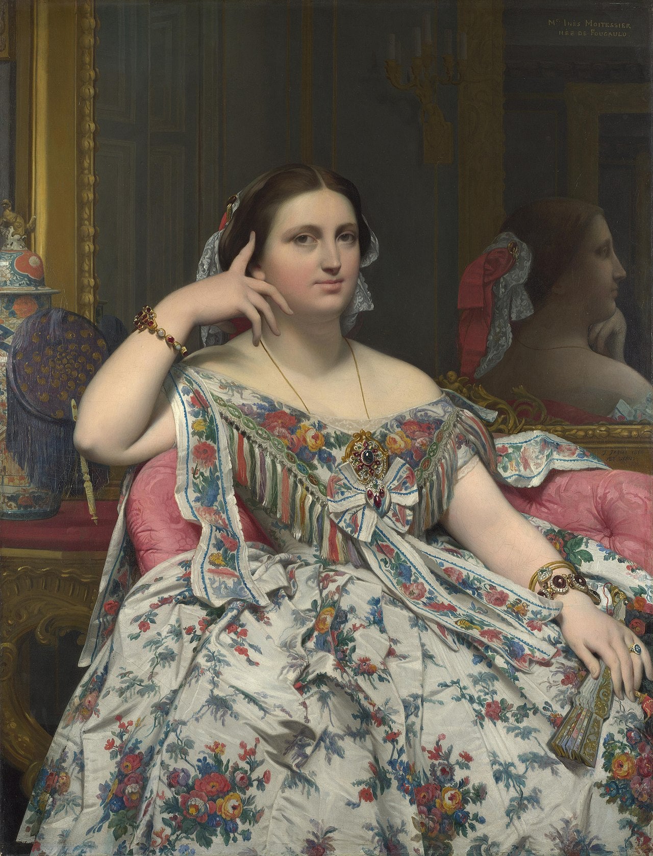Pani Moitessier - Jean-Auguste-Dominique Ingres