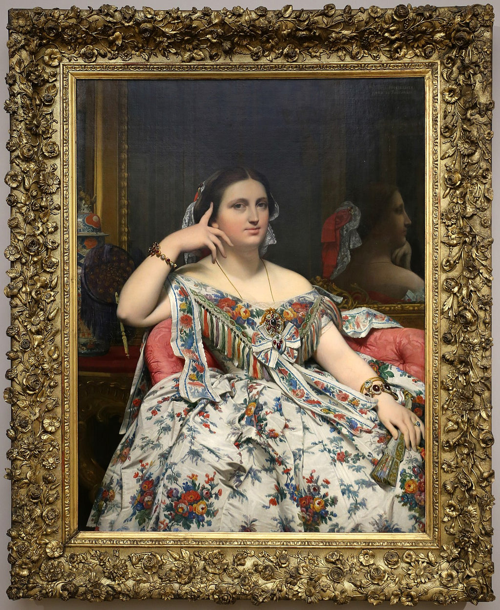 Pani Moitessier - Jean-Auguste-Dominique Ingres