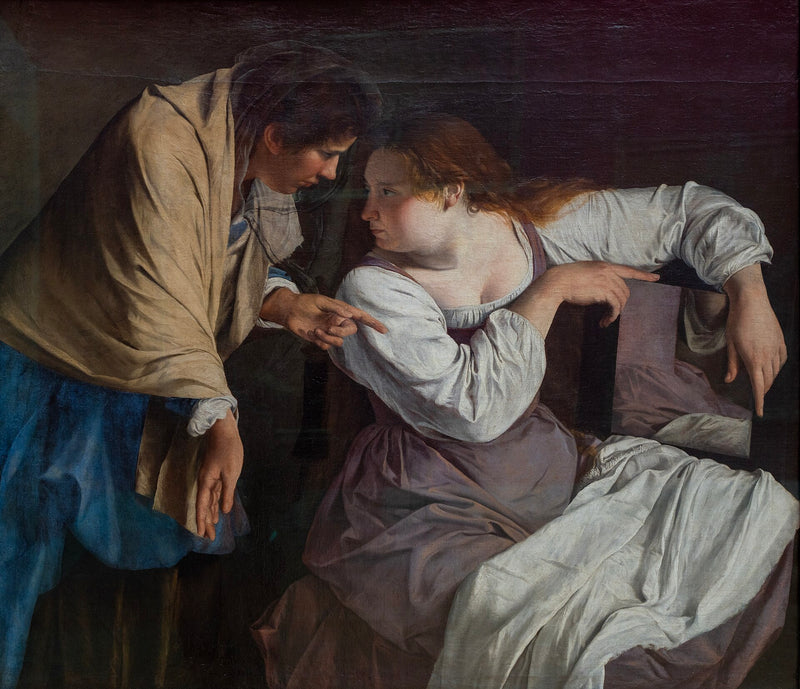 Marthe karcąca swoją siostrę Marie - Orazio Gentileschi